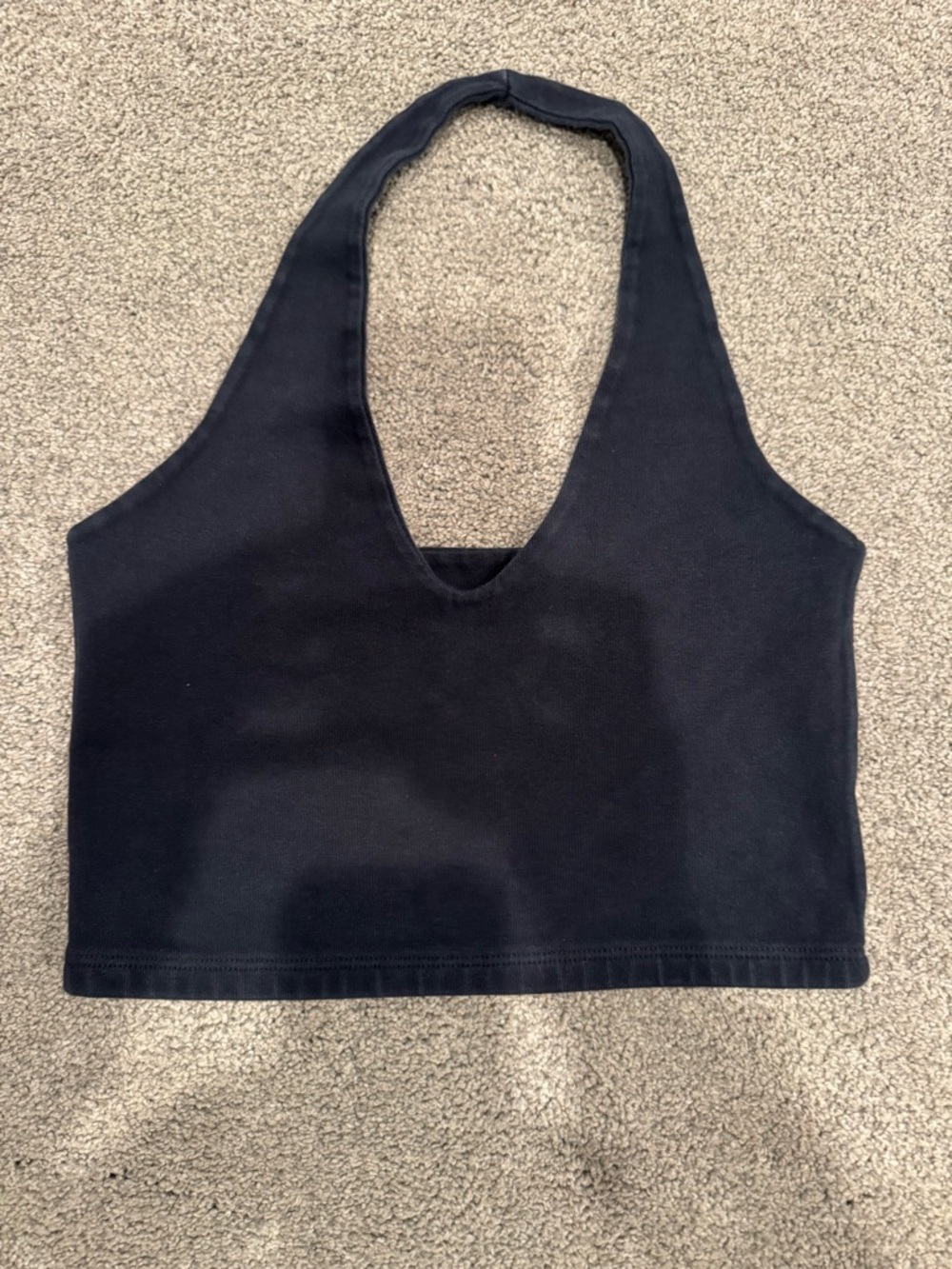 1 Classic navy Halter Crop Top - Women
1 Black crop top